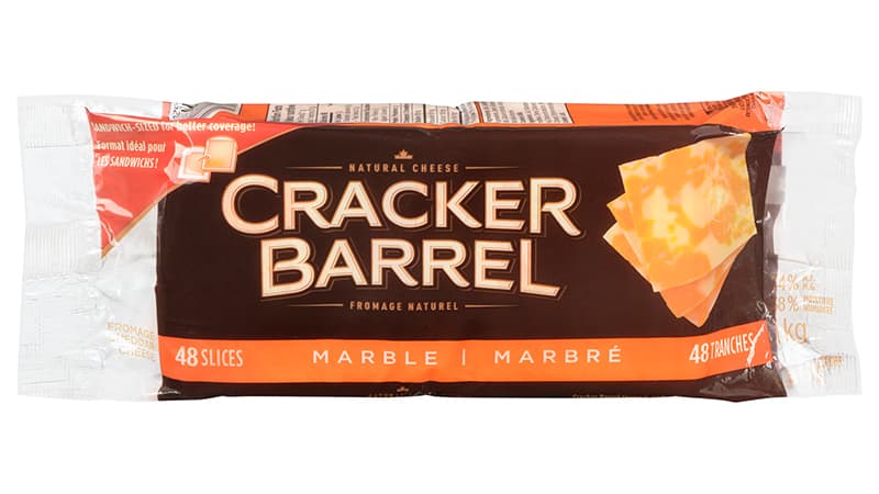 CRACKER BARREL MARBLE CHEESE SLICE
